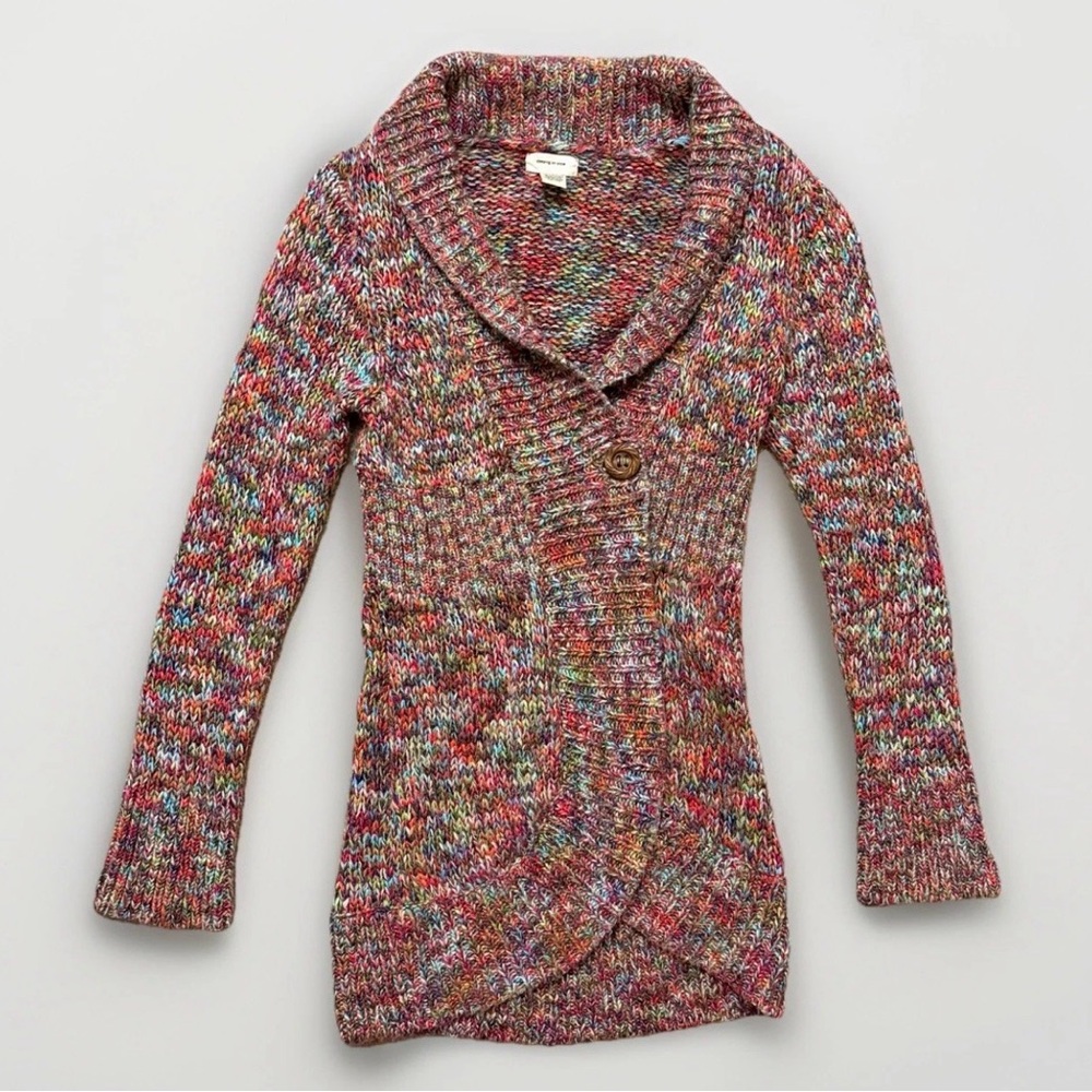 Anthropologie Sleeping on Snow Cozy Shawl Cardigan Size Small Soft Wool Blend